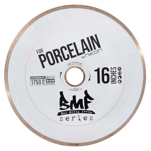 16 Inch Porcelain Bridge Saw Blade, 1750 RPM, 10-25 HP