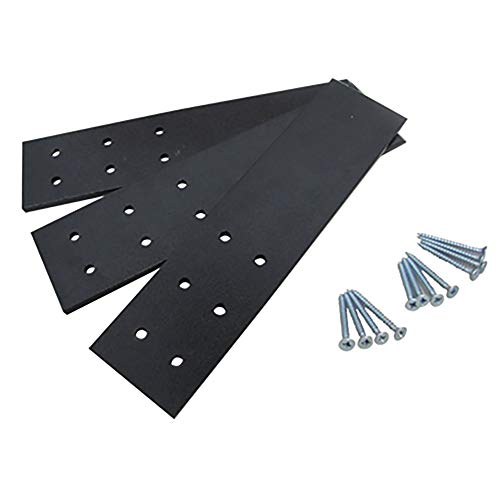 10 Inch X 2-1/2 Inch X 1/4 Inch Counter Top Support Bracket Set of 3 Plus 12 Screws