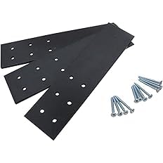 12 Inch X 2-1/2 Inch X 1/4 Inch Counter Top Support Bracket Set of 3