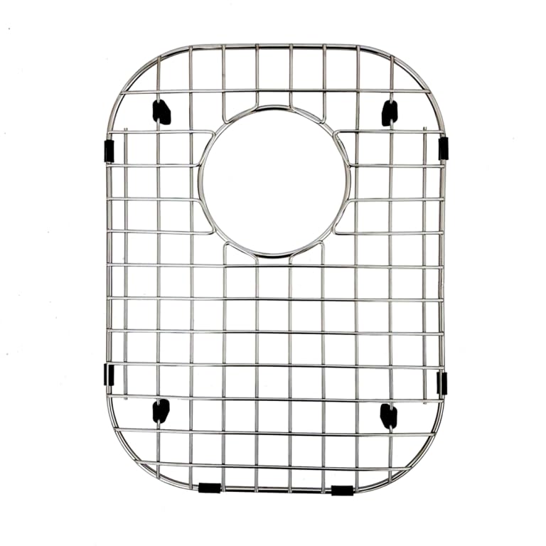 304 Stainless Steel Standard Radius Bottom Grid - GSR-BG40- Fits the small bowl (40 side) of a 60/40 double bowl sink.